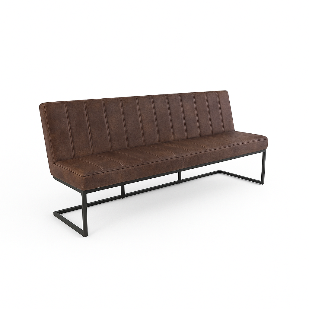 Bancheta piele FLEET OHIO culoare TAUPE