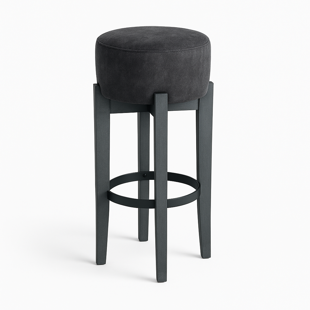 Scaun bar catifea GRI | model MERI