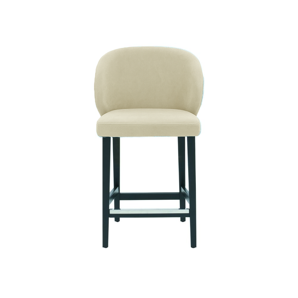 Scaun de bar catifea ROZ | model CAPRICE