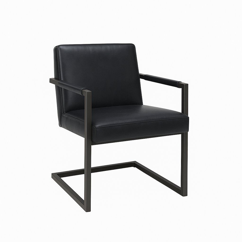 Scaun piele NEAGRA | model FLEET