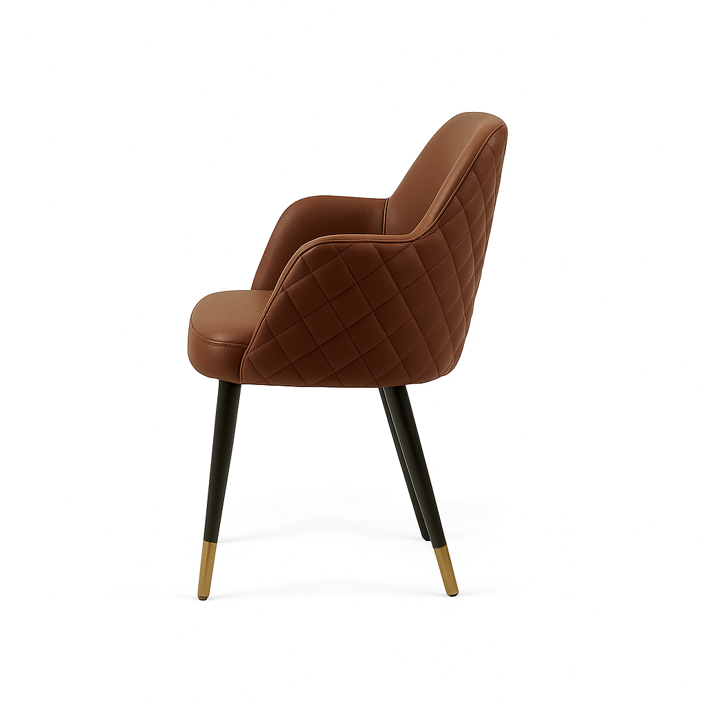 Scaun piele GALBENA | model PINO X