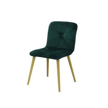 Scaun verde inchis din material sau piele ✔ model EVA