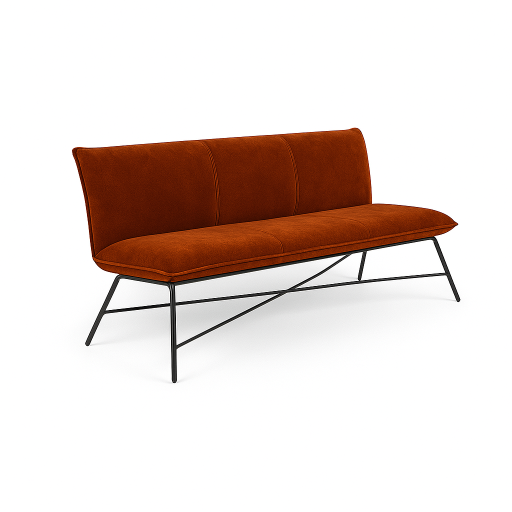 Bancheta catifea NEAGRA | model FLIP