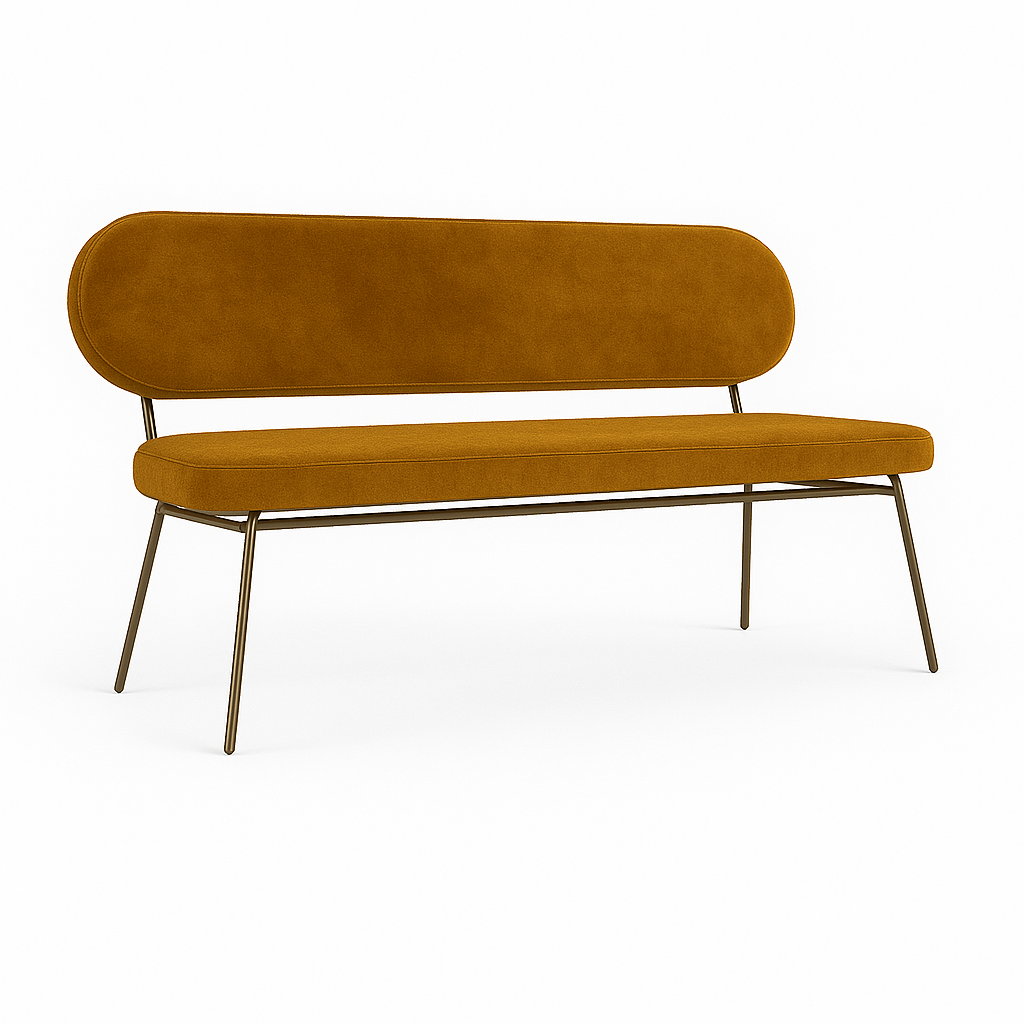 Bancheta catifea AMO culoare MARO