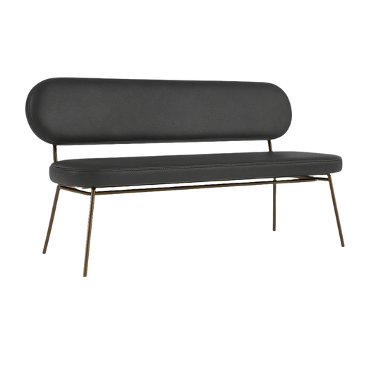 Bancheta piele AMO culoare ANTRACIT