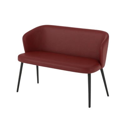 Bancheta piele BRUNO culoare BORDO