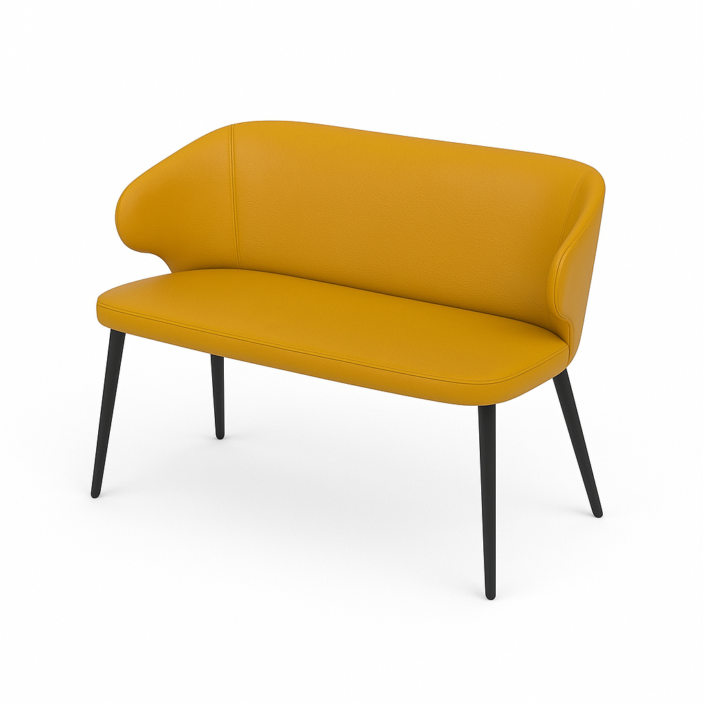 Bancheta piele CAPRICE culoare GALBEN