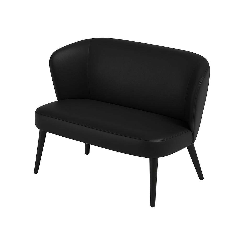 Bancheta piele LOTUS culoare NEGRU