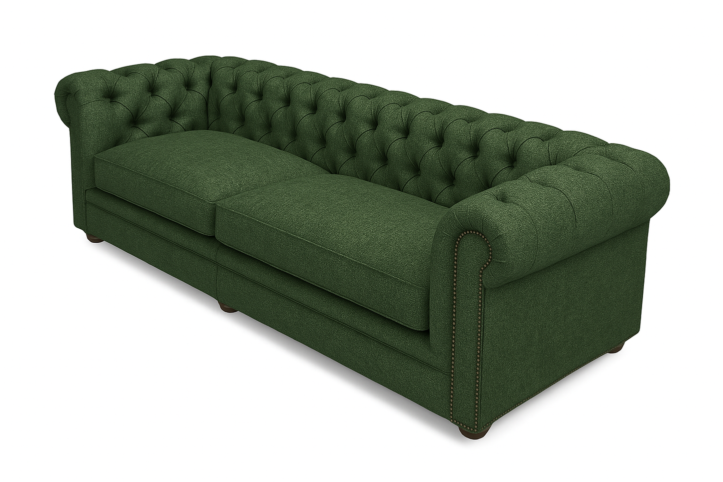 Canapea chesterfield GYMA stofa VERDE