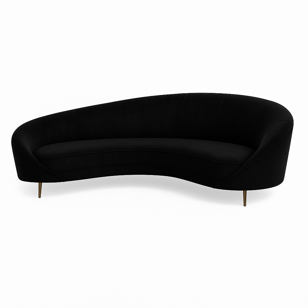 Canapea YAN catifea NEGRU