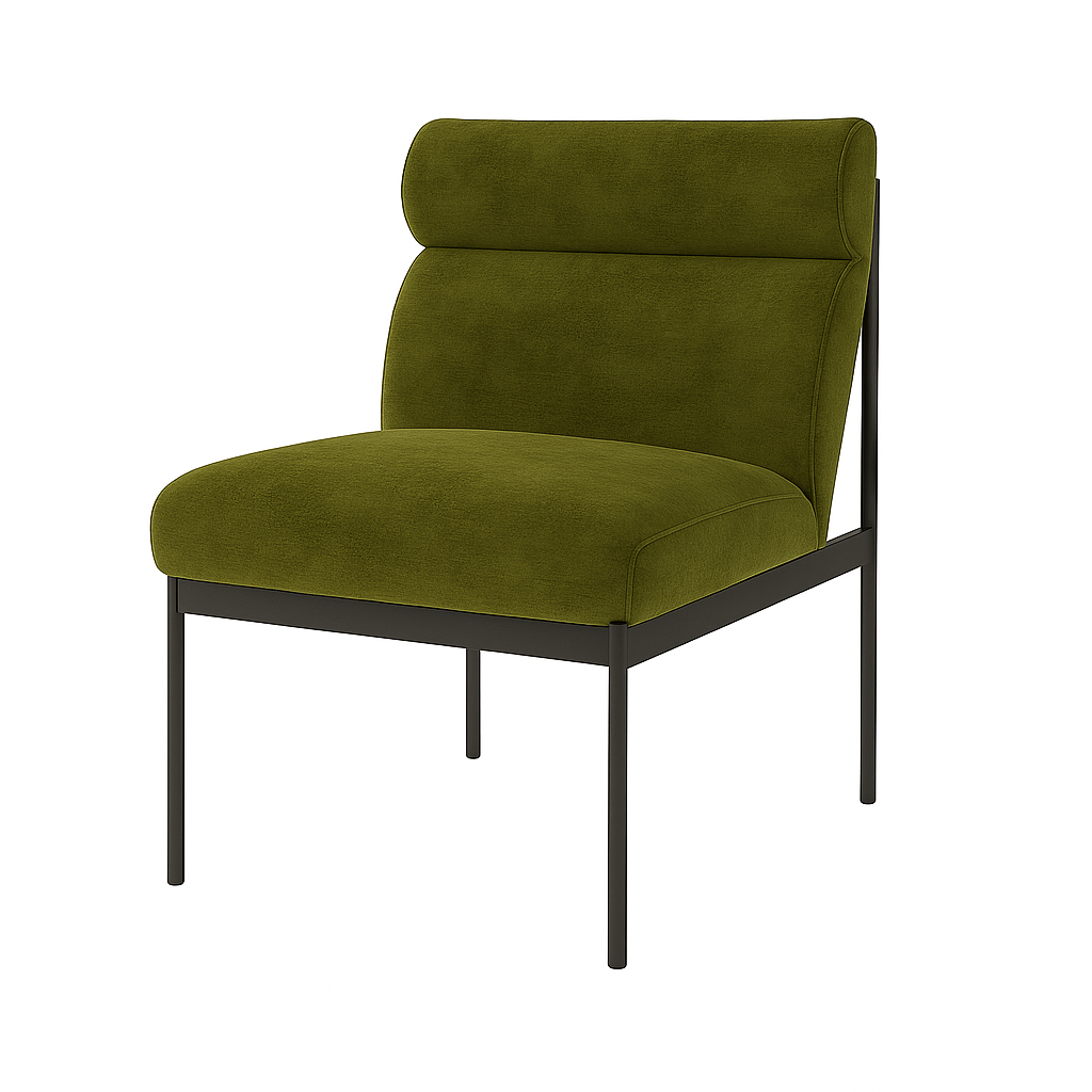 Fotoliu catifea VERDE | model MELIMI