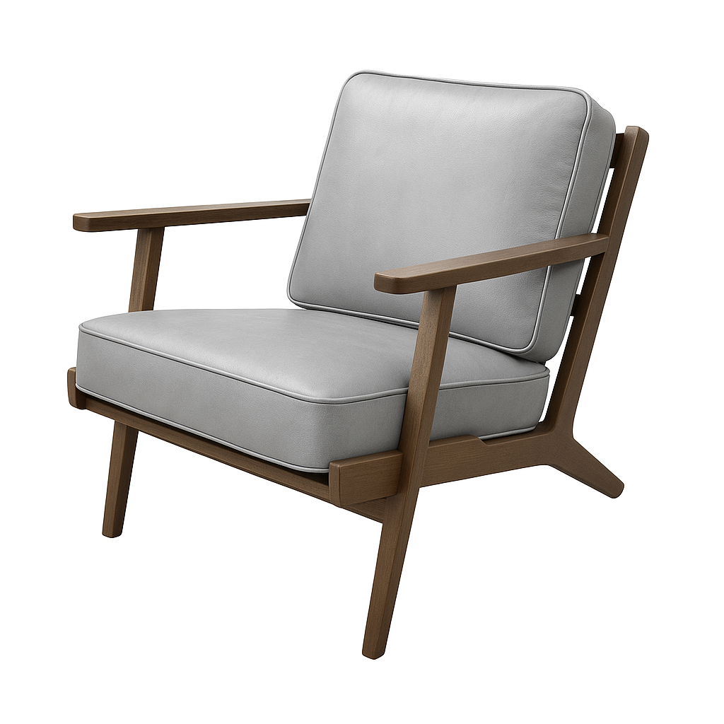 Fotoliu piele GRI | model MARIA