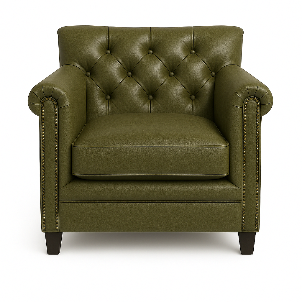 Fotoliu piele VERDE | model TAN