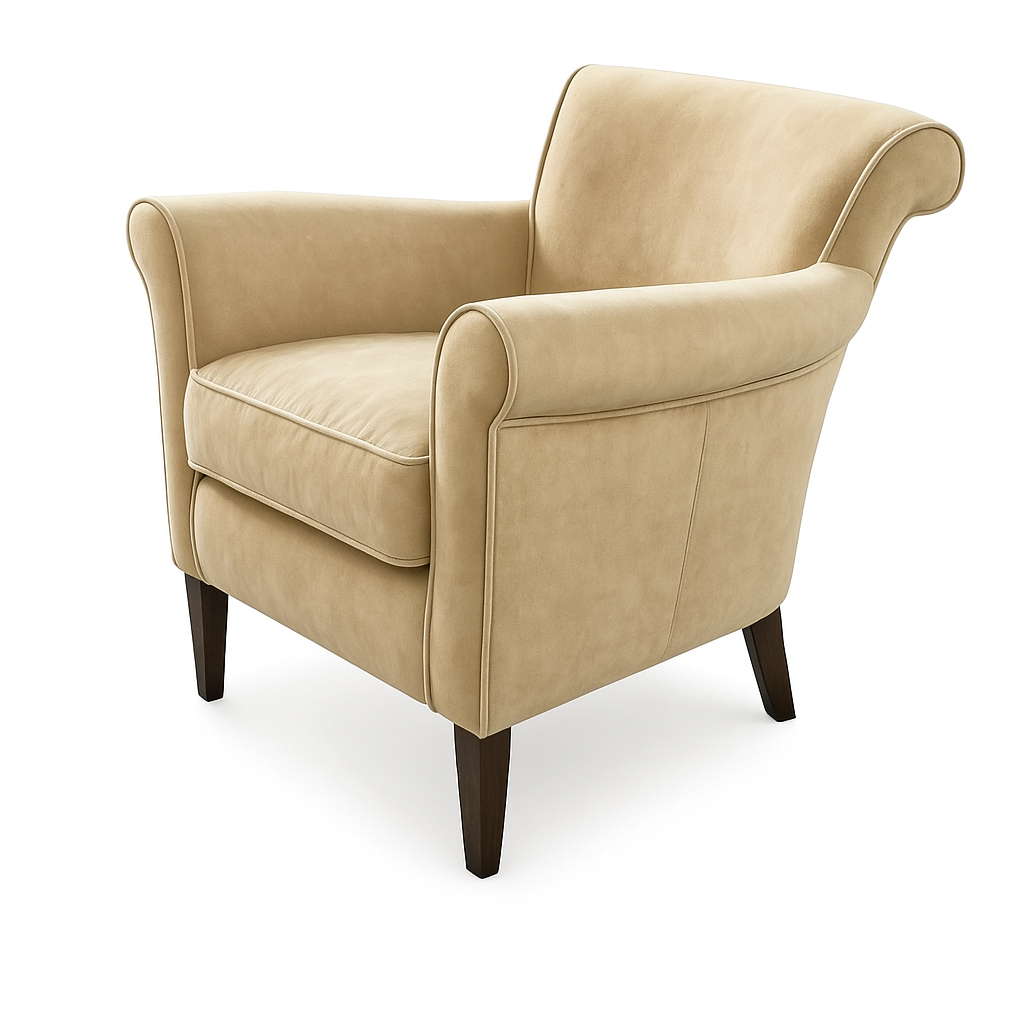 Fotoliu catifea TALI culoare BEJ