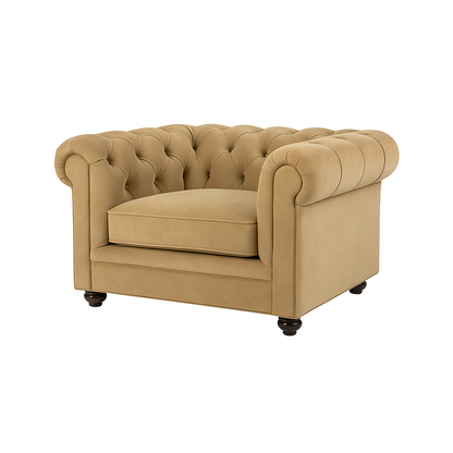 Fotoliu chesterfield CA catifea BEJ