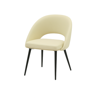 Scaun piele GALBENA | model LAVA