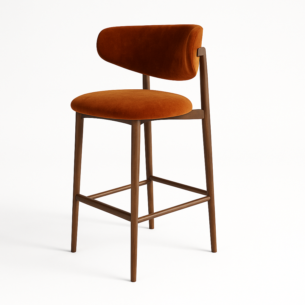 Scaun bar catifea MARO | model OLE