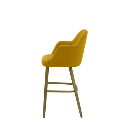 Scaun bar catifea VERDE | model PINO