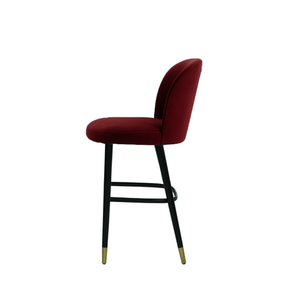 Scaun bar catifea BORDO | model SAM