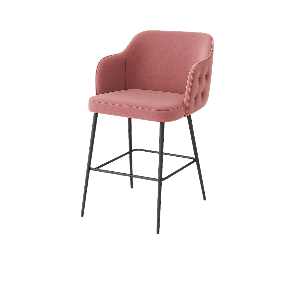 Scaun bar catifea ALBASTRA | model TEONA