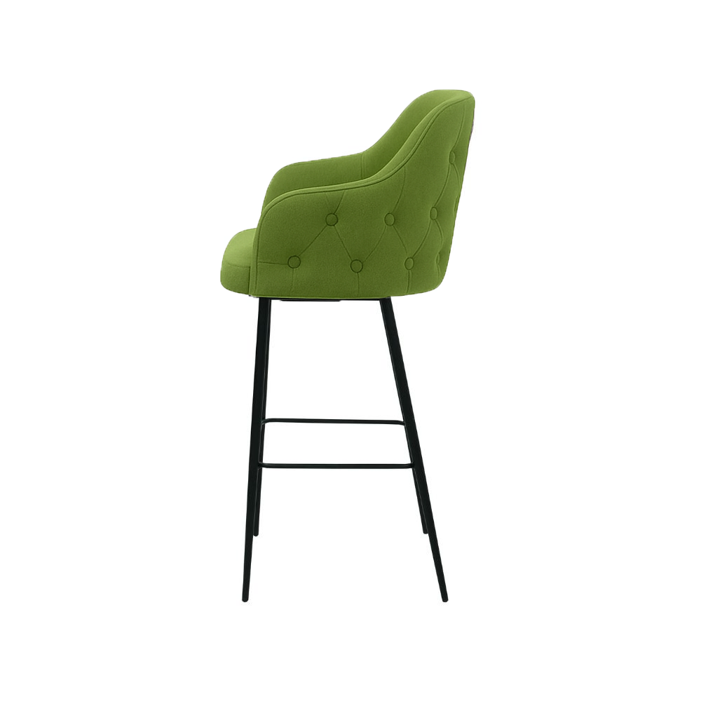 Scaun bar catifea GALBENA | model TEONA