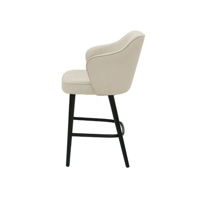 Scaun bar catifea GALBENA | model ZEUS