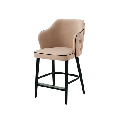 Scaun bar catifea BEJ | model ZOE