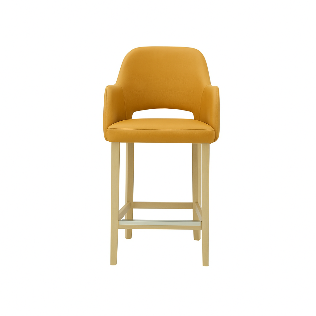 Scaun bar piele VERDE | model APRIL