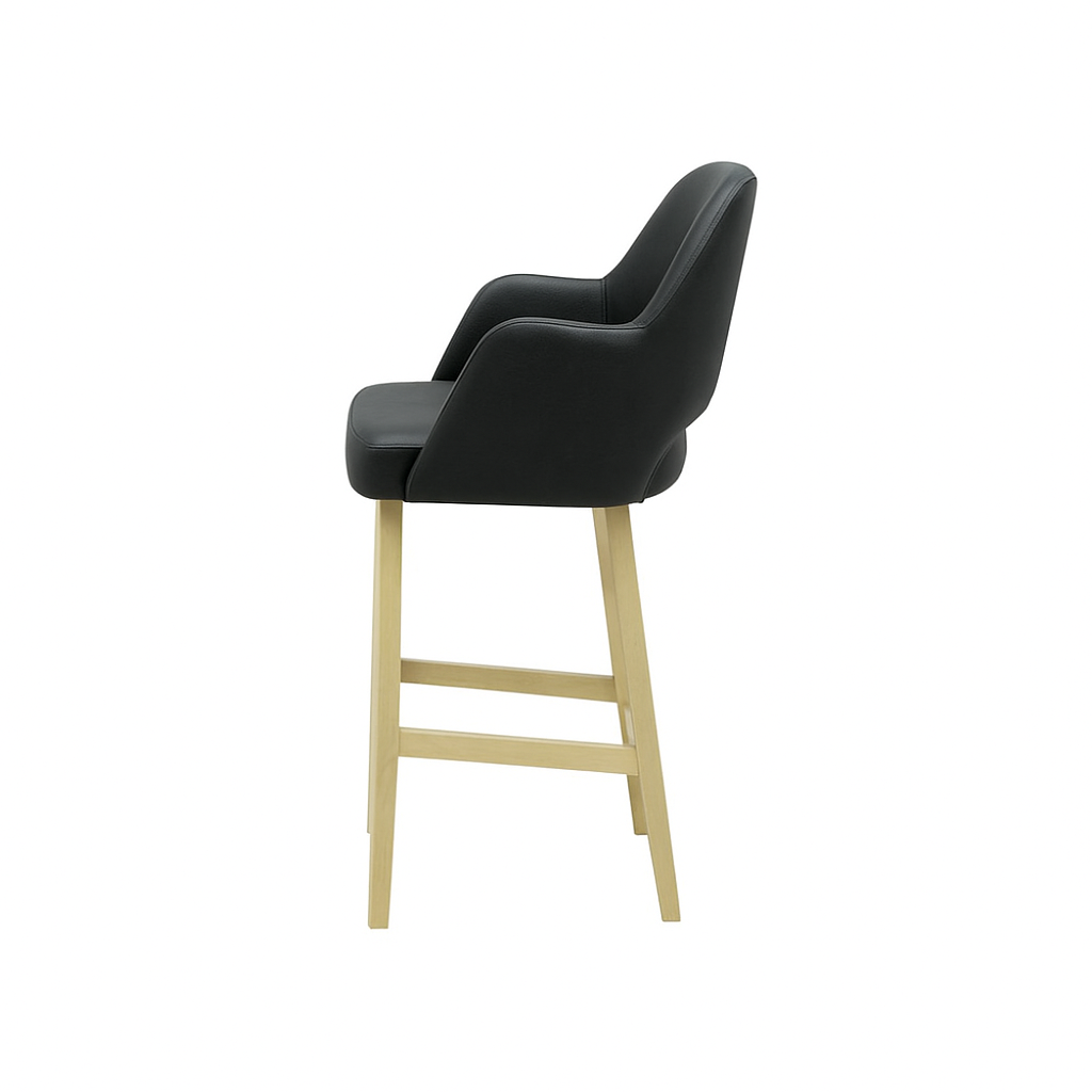 Scaun bar piele VERDE | model APRIL