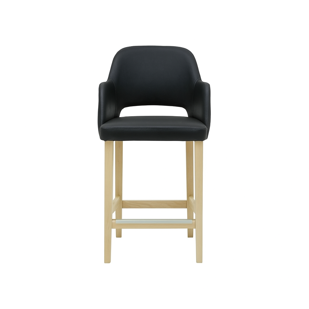 Scaun bar piele VERDE | model APRIL