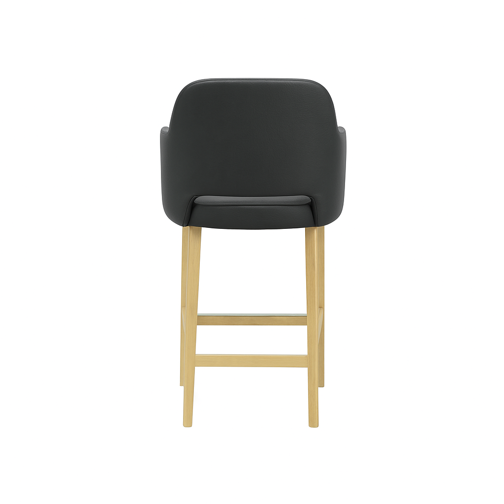 Scaun bar piele GALBENA | model APRIL