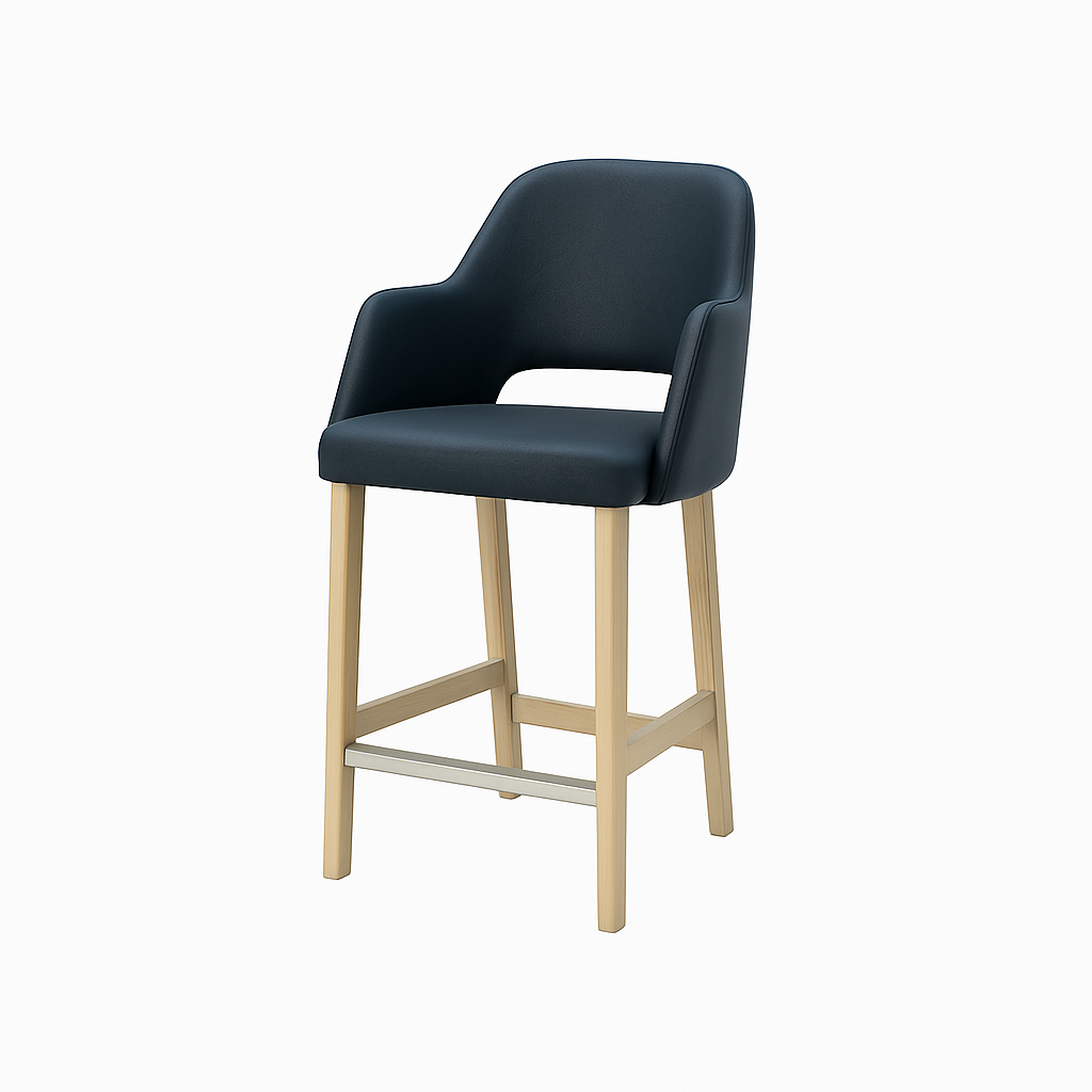 Scaun bar piele naturala | model APRIL