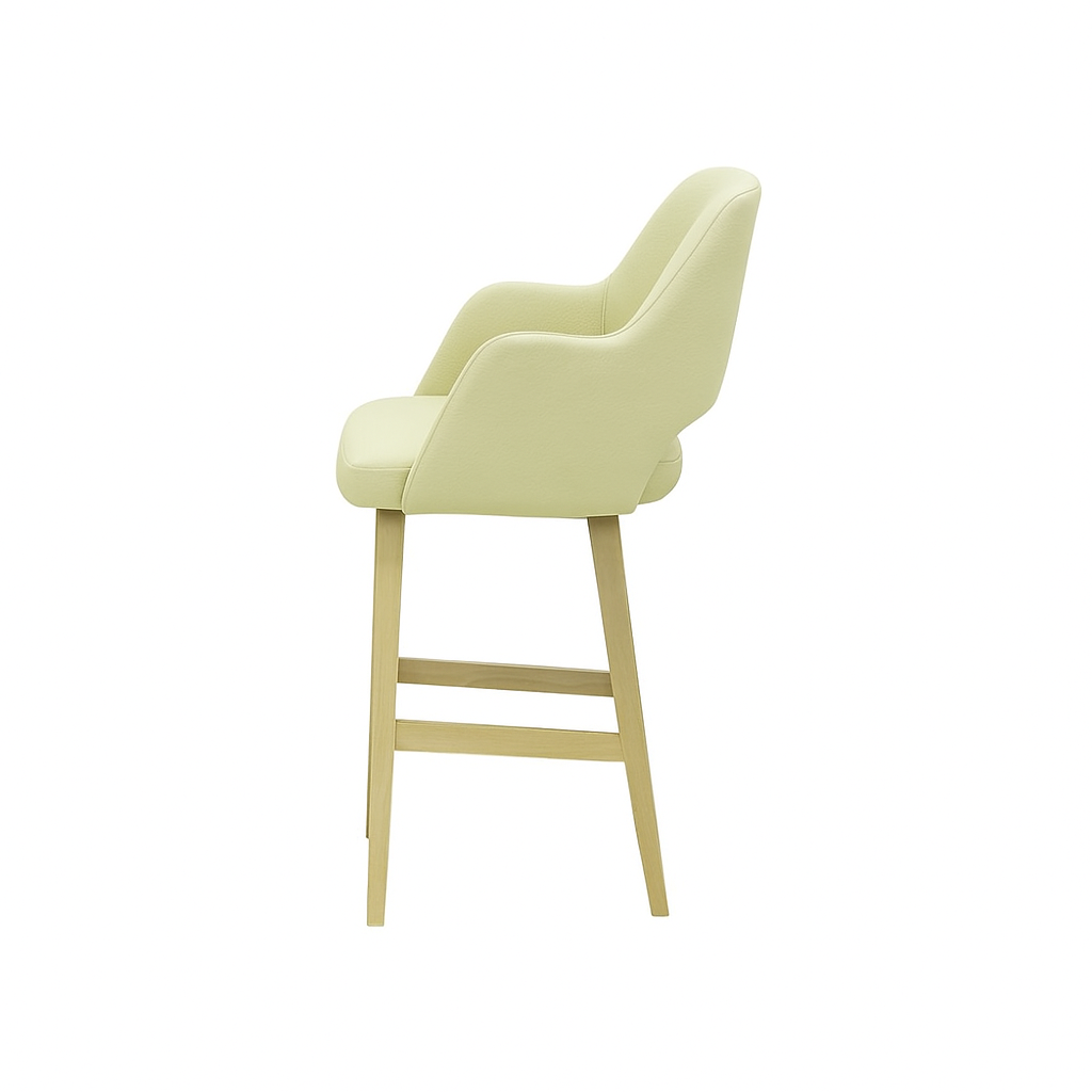 Scaun bar piele GALBENA | model APRIL