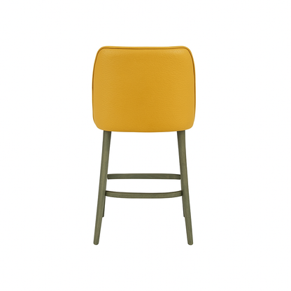 Scaun bar piele VERDE | model GINA