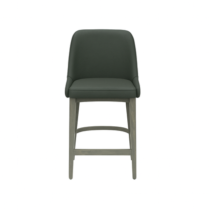 Scaun bar piele VERDE | model GINA