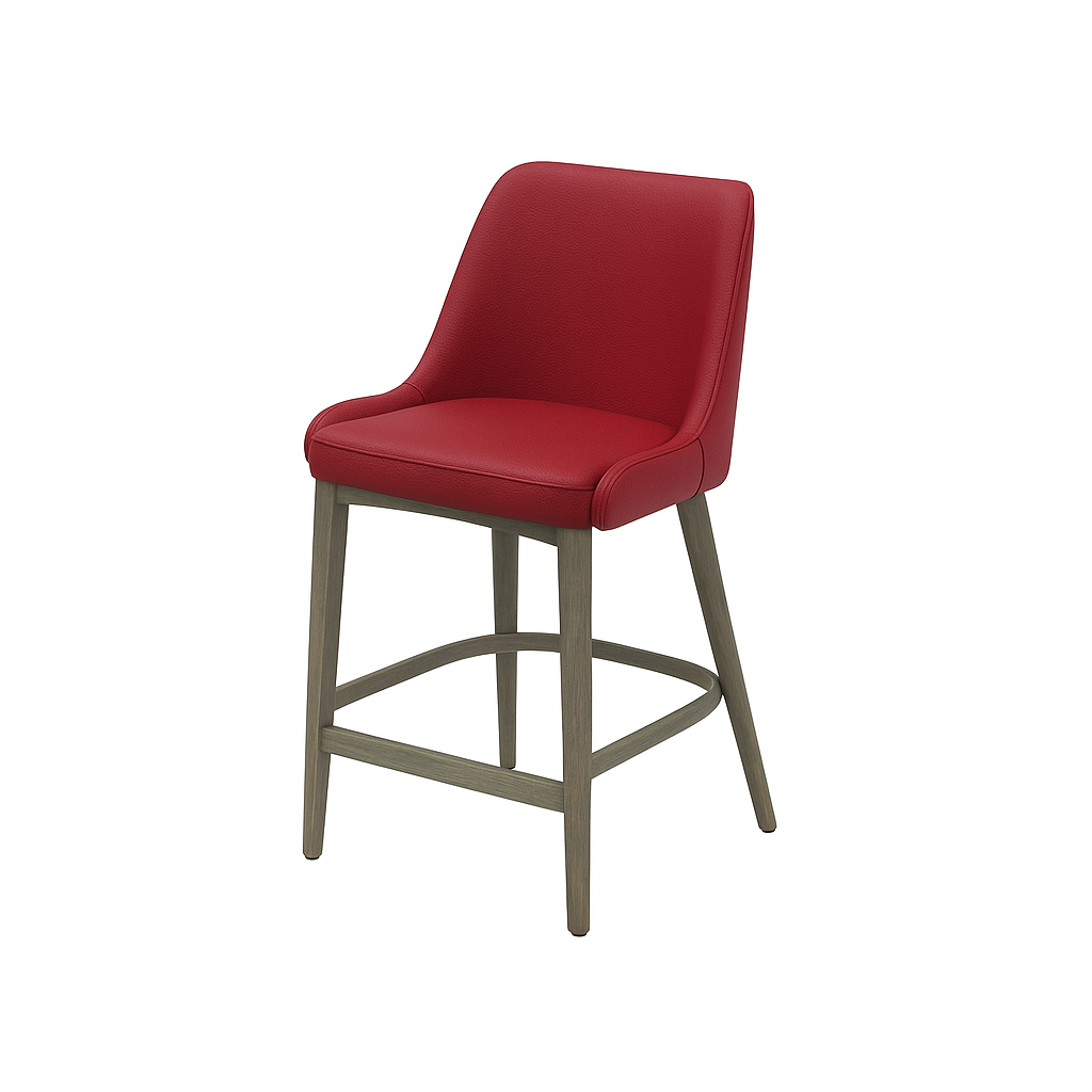 Scaun bar piele ALBA | model GINA