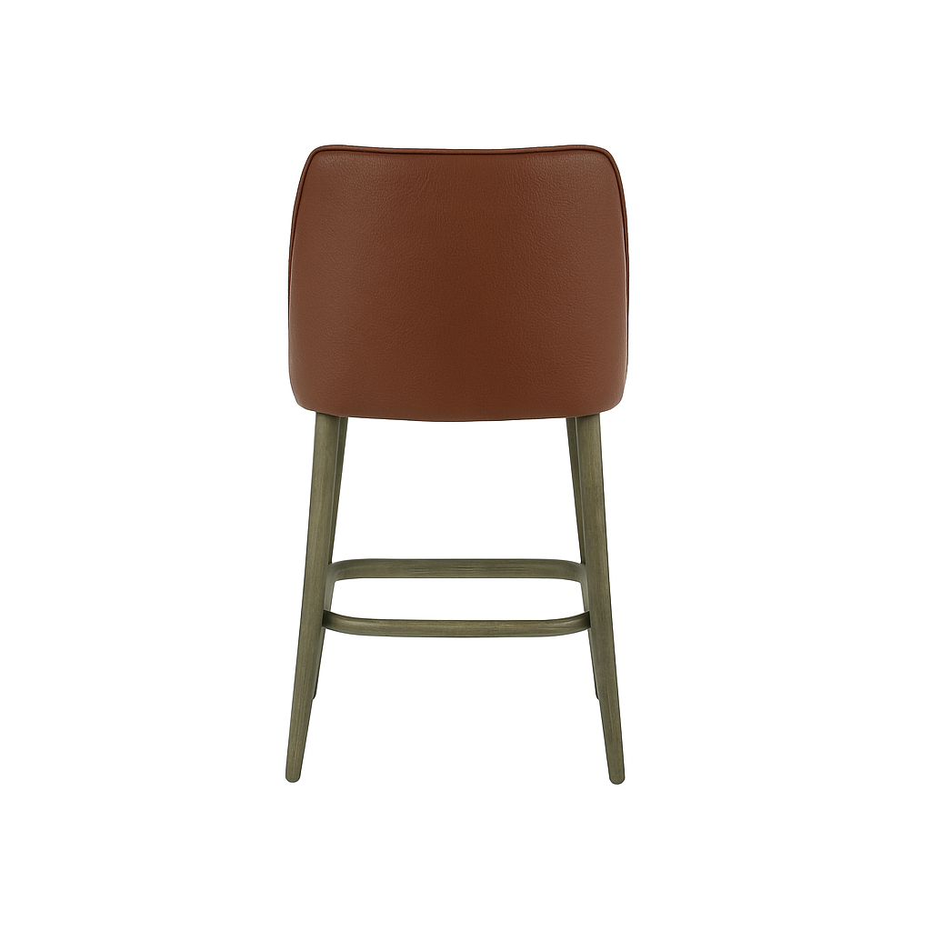 Scaun bar piele GALBENA | model GINA