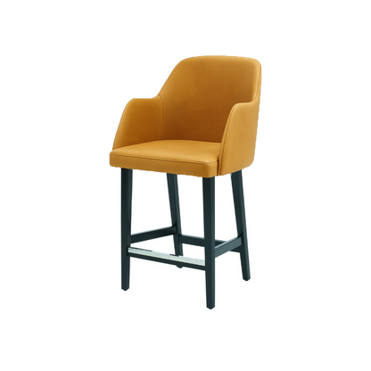 Scaun de bar piele GALBENA | model PINO