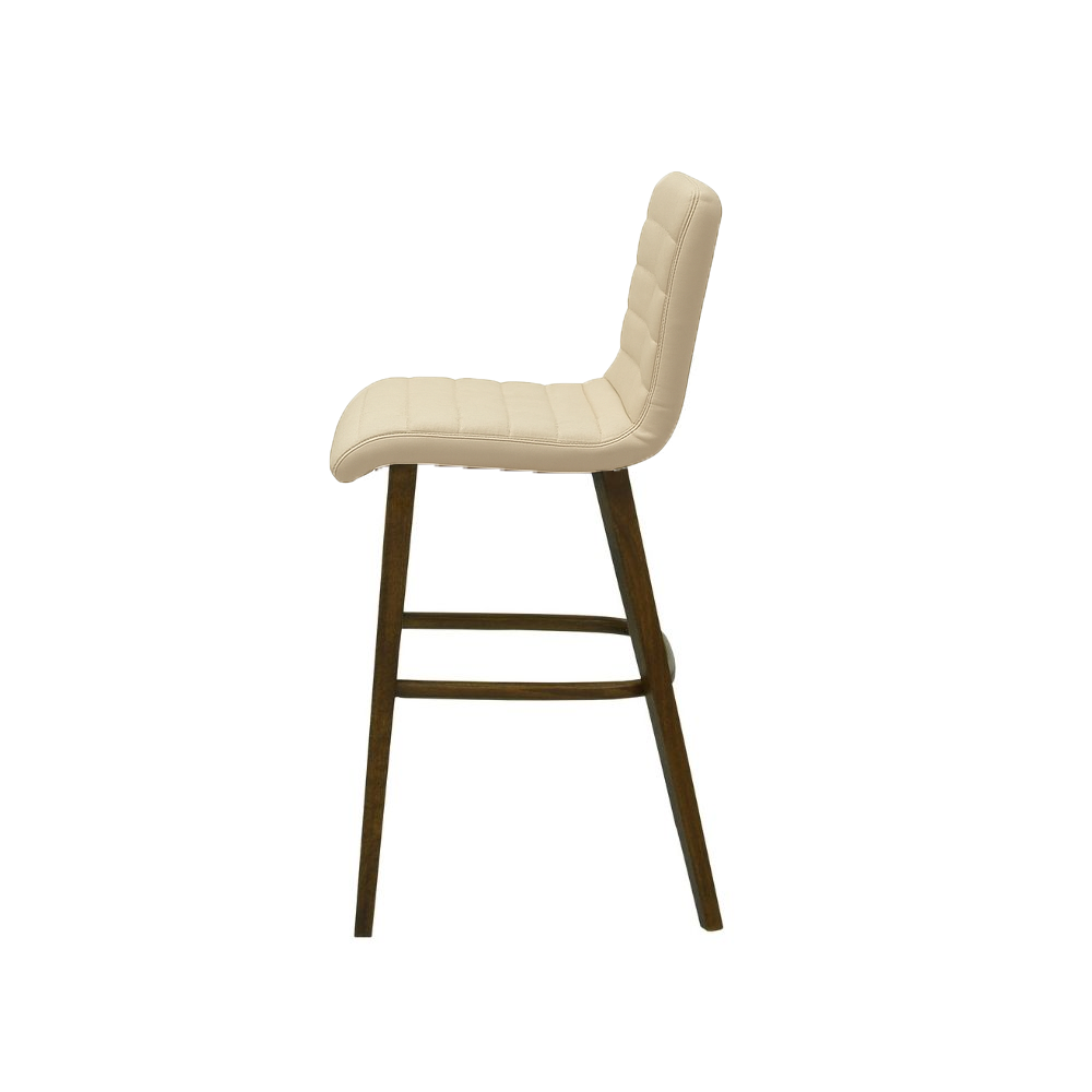 Scaun bar piele naturala GALBENA | model RIGA