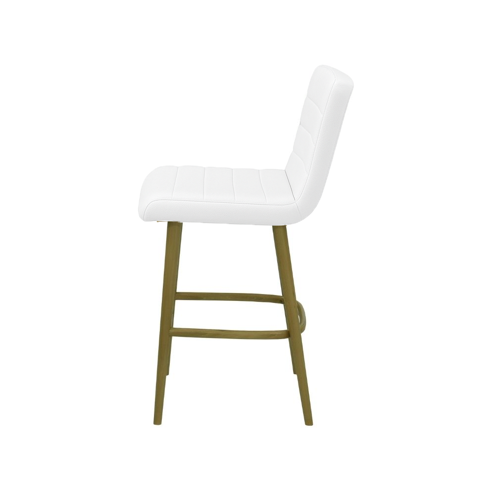 Scaun insula piele naturala GALBENA | model RIGA