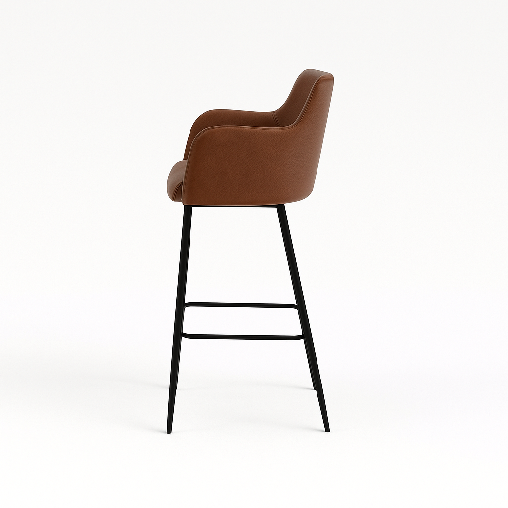 Scaun bar piele BEJ | model SINDY