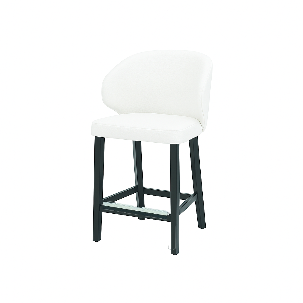 Scaun bar piele naturala BEJ | model CAPRICE