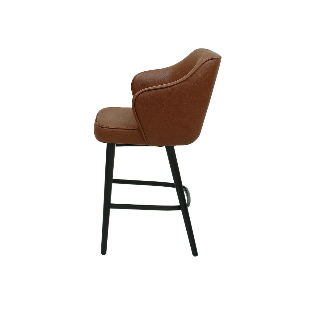 Scaun bar piele VERDE | model ZEUS