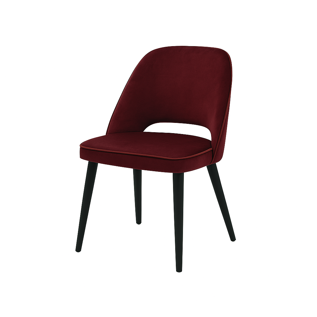 Scaun catifea GALBENA | model GABE