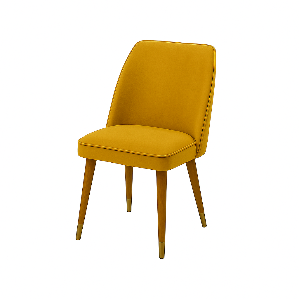 Scaun catifea GALBENA | model JONY