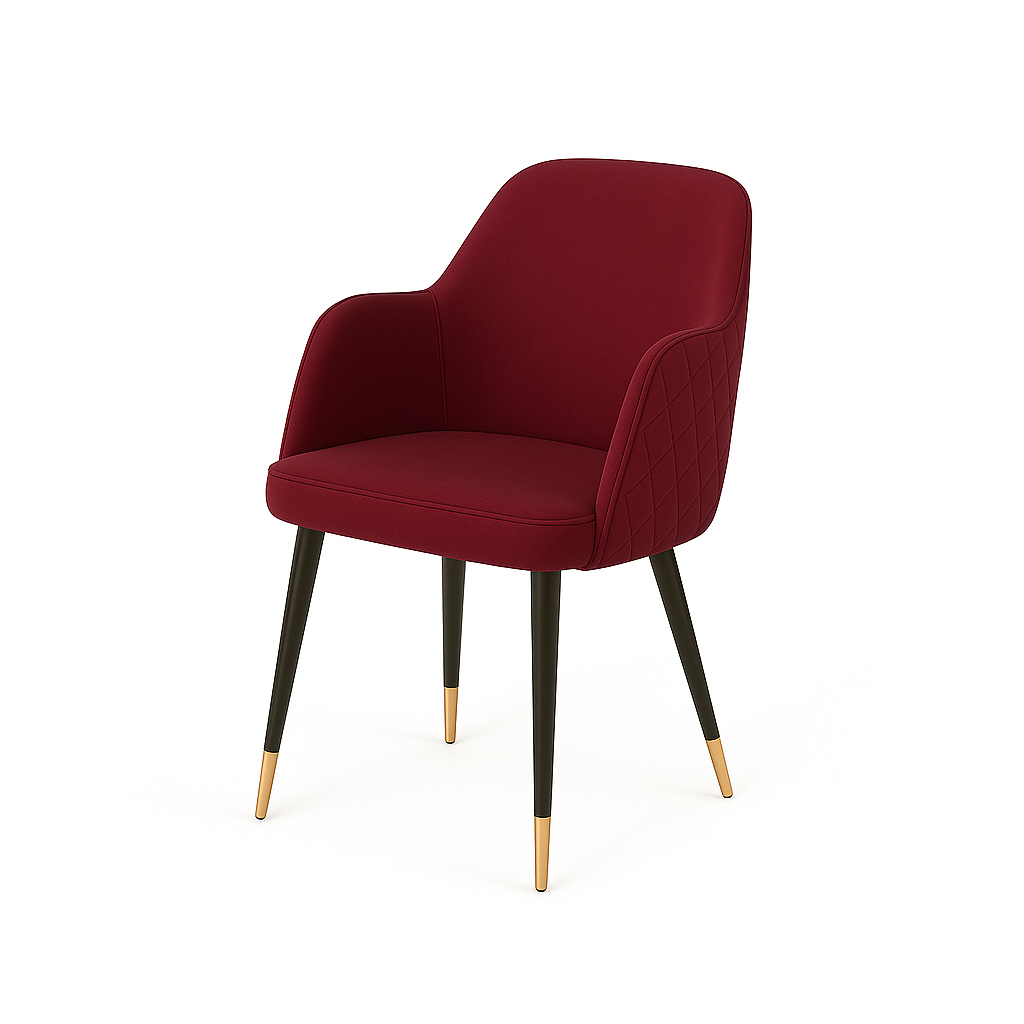 Scaun catifea GALBENA | model PINO X