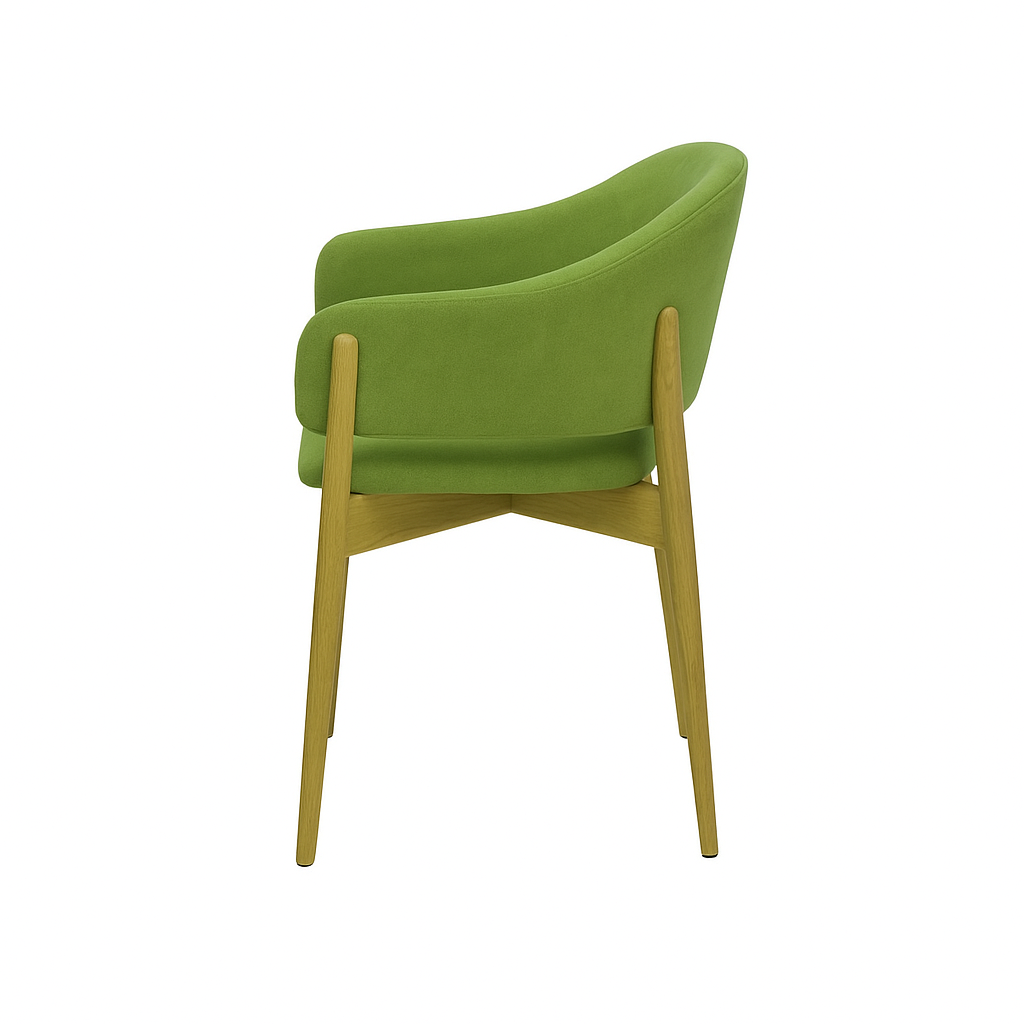 Scaun catifea GALBENA | model ALMA