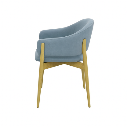 Scaun catifea ALBASTRA | model ALMA