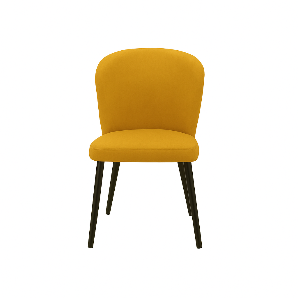 Scaun catifea GALBENA | model ARES