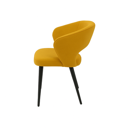 Scaun catifea GALBENA | model CASIUS